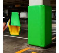 QHZYMX Cuscino Per Palo Di Basket Tappetino Di Supporto Palo Garage H 122 Cm, Cuscinetto Protettivo Anticollisione Auto, Imbottitura Sicurezza Pali Ad Alta Resistenza(122cm green,23x23cm)