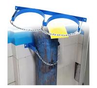 QHZYMX Supporto per Bombola del Gas Supporto A Parete per Bombola di Gas in Acciaio, Supporto per Bombola di Azoto Industriale con Catena di Sicurezza, Supporto per Bombola di Propano(2 Bottles)
