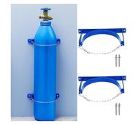 QHZYMX Supporto per Bombola del Gas Supporto per Bombola di Gas A Parete Doppia, Confezione da 2, Supporto per Bombola di Gas Commerciale per Laboratori, Supporto per Bombola di Ossigeno(1 Bottle)