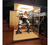 QHZYMX Vetrina Espositiva in Acrilico Antipolvere, Leggera, Trasparente, Contenitori Oggetti da Collezione/cimeli, Ripiani Rimovibili E Scatole Espositive Impilabili(30x30x25cm(12x12x10 inch))