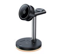 QI 2.2 25W Caricabatterie wireless con ventola di raffreddamento Smart Magnet Charger Stand per prodotti Apple, stazione di ricarica magnetica 3 in 1 per iPhone 17/1615/14/13/12 Series, Airpods Apple