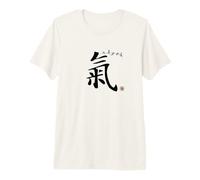 Qi Energy (Chi o Ki) Calligrafia Cinese Character Design Maglietta Premium