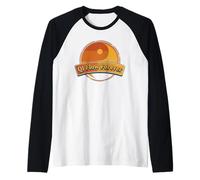 Qi Flow Forever - Distintivo retrò Wu Xing Qigong Maglia con Maniche Raglan