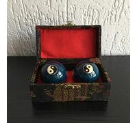 Qi-Gong - Palline sonore per massaggio, sfere sonore Yin Yang, 45 mm