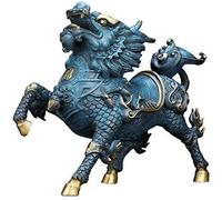 Qi Lin/Chi Lin Kylin Statue Ricchezza Chi Lin Figurine Feng Shui Decorazione Decorazioni per la casa Decorazione per la casa Attirare ricchezza e buona Fortuna 0824