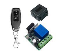 QIACHIP 433Mhz DC 5V 6V 12V 24V 60V 1CH Wireless telecomando interruttore RF modulo ricevitore relè con 1 trasmettitori, per luci ON/OFF, porta del cancello aperto