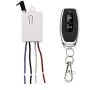 QIACHIP interruttore radio 433 MHz 220V 230V 1 canale 10 A ricevitore con 1 trasmettitore telecomando ON, OFF per elettrodomestici e lampade fino a 1500W