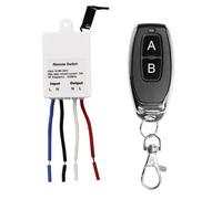 QIACHIP interruttore radio telecomando 433 MHz 220V 230V 1 canale 10 A ricevitore con trasmettitore per elettrodomestici e lampade fino a 1500W