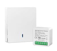 QIACHIP interruttore senza fili della luce,16A 3000W, trasmettitore ricevitore radio 2,4 G a parete, controllo remoto, interruttore Bluetooth, anti-interferenza, per illuminazione domestica