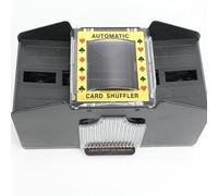 QIAKEFE Mixer di carte automatico,Elettronica a batterie,per 1-2 giochi di carte da poker casinò, Sorter casuale, accessorio di gioco ideale per famiglie e persone con mobilità ridotta (A)