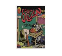 Qiamenu Frank Poster con musica oceanica vintage a fumetti per stanza, decorazione artistica da parete per camera da letto, 40 x 60 cm