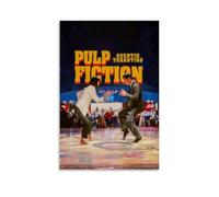 Qiamenu Poster di Pulp Fiction, classico film con copertina musicale, poster estetico per stanza, decorazione da parete per camera da letto, 60 x 90 cm