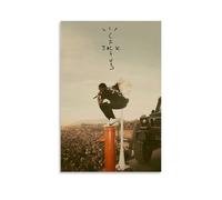 Qiamenu Poster di Travis Scott Music Rapper vintage, per stanza, decorazione artistica da parete per camera da letto, 20 x 30 cm