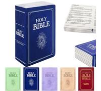 Qiamia Bible Pillow Book Plush That Opens, Bible Pillow, Adults Christian Gifts, Book Shape, Openable (Royal Blue)