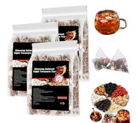 Qiamia Ginseng Eight Treasures Tea, 5g*30PCS Kidney Tea Formula Ginseng Eight Treasure Teas, Upgraded ginseng Six Treasure Teas (3 Bags)