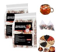 Qiamia Ginseng Eight Treasures Tea, 5g*30PCS Kidney Tea Formula Ginseng Eight Treasure Teas, Upgraded ginseng Six Treasure Teas (2 Bags)