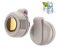 Qiamia Portable Silent Mini Bladeless Electric Fan, 3-Speed Clip on Fan for Shirt, Small Clip Fans for Sports, Shopping and Outings (White)