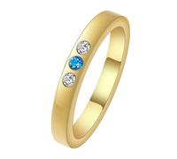 QIAMNI Anello esclusivo per la mamma: placcato oro 14 carati, vari anelli, regalo per donne