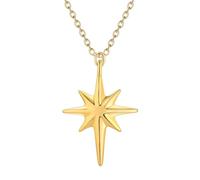 QIAMNI Collana con ciondolo a forma di stella del Nord, stile minimalista, da donna