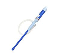 QIAMNI Pompa di trasferimento del carburante Pompa dell'acqua Alimentazione portatile Sifone dell'acqua Pompa a mano della batteria di trasferimento del carburante con AutoStop (Blu)