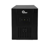QIAN Gruppo di Continuità UPS Line 1000VA Torre Mini Compatta Carica Rapida Protettore di Sovratensione 600W Potenza in Uscita 220/230 VCA 3 prese Schuko (Nero)