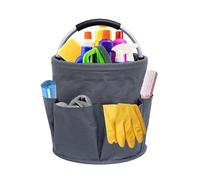 QIANAI Cesto per la Conservazione, Carrello Pulizie con Manico,Grande Contenitore Organizer per La Pulizia Professionali,Multi Tasche,Borsa per La Pulizia,Facile da Pulire e Trasportare
