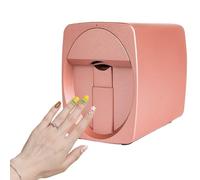 QianCruxtacy Macchina Automatica per Stampare Unghie,Device per Nail Art 3D,Galleria con 4000 Modelli,Carica Le tue Foto,Manicure Personalizzata in 30 Secondi,Leggera e Compatta per Travel Pink