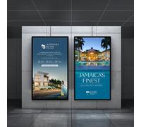 QianCruxtacy Schermo Digitale per pubblicità e Menu,Lettore Multimediale con USB e Telecomando,Orientamento Orizzontale/Verticale,Montaggio a Parete o Incasso,Funzione Split Screen Touchscreen-43”