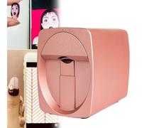 QianCruxtacy Stampante per Unghie Portatile Professionale,Macchina Automatica per Nail Art 3D con Touchscreen 7 Pollici,4000+ Design, Riconoscimento AI,per Manicure a Casa,Viaggi o Salon Pink