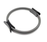 Qianderer - Anello per pilates e yoga, con doppio manico, per esercizi di coscia, per donne e uomini | Cerchio di yoga a resistenza (grigio, taglia unica