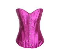 Qianderer Bustino da donna con scollatura a cuore, con lacci, push-up, body modellante, Viola Sib, XS
