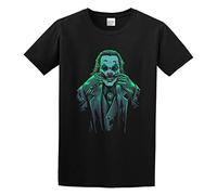 QIANFANGHUI Joker Movie T-Shirt Joaquin Phoenix Cotton Men's Tshirt Tee Black XL