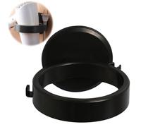 QianFenShi Porta Phon da Muro,Supporto per Asciugacapelli,Porta Phone Bagno da Muro,Porta Asciugacapelli,Porta Asciugacapelli da Parete,Porta Phon Adesivo,per Bagno,Toilette,Hotel,Barbiere(Nero)