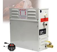 Qiang 3kw-21kw Kit Generatore di Vapore per Sauna Bagno Turco Doccia Spa 3-20m³ con Regolatore di Temperatura Regolabile 25-55 ℃ Timer,per Spa,Casa,Commerciale,6.0KW-380V