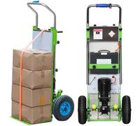 Qiang Carrello Saliscale Elettrico,Carrello a Mano Salva-Lavoro Pieghevole su E Giù per Le Scale Carico 400kg,con Motore Brushless 1500W/48V/20Ah,velocità Regolabile con Maniglia Telescopica
