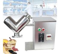 Qiang Miscelatore Automatico a V per Polveri e Granulati 2L/5L/8L,Acciaio Inox,Attrezzatura per Miscelazione Verticale per Farina,Cereali,Mangimi,Erbe e Prodotti Farmaceutici 2L