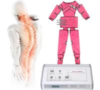 Qiang Pressoterapia Linfodrenaggio Total Body per Casa Massaggiatore Elettrico Compressione Massaggio Completo a 360°,Aiuta Ad Eliminare L'affaticamento,Pink-220V