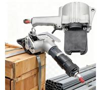 Qiang Reggiatrice Pneumatica in Acciaio,Tensionatore e Taglia-Sigillatore,Costruzione Durevole,Adatta per larghezze di 19/25/32 mm (0,75/0,98/1,25 Pollici) per imballaggi 32mm