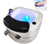 Qiang Vasca Pedicure Spa per Piedi,Lavandino per Pedicure in Acrilico,Pediluvio Profondo Spa con Massaggio,Vaschetta per Pedicure,Idromassaggio per Piedi,Vaschetta per Piedi in Ammollo