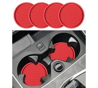 QIANGFAFA 4 Pezzi Sottobicchieri da Auto per Alfa Romeo Giulietta (Type 940) 2010-2016, Car Coaster Portabicchieri Inserto Sottobicchieri Antiscivolo Regali per Decorazioni Auto,D