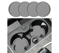 QIANGFAFA 4 Pezzi Sottobicchieri da Auto per Alfa Romeo Giulietta (Type 940) 2010-2016, Car Coaster Portabicchieri Inserto Sottobicchieri Antiscivolo Regali per Decorazioni Auto,B