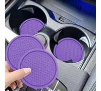 QIANGFAFA 4 Pezzi Sottobicchieri da Auto per Alfa Romeo Giulietta (Type 940) 2010-2016, Car Coaster Portabicchieri Inserto Sottobicchieri Antiscivolo Regali per Decorazioni Auto,E