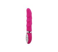 QIANGGAO Giocattoli di Vibrazione del Silicone 10 Giocattoli Adulti del Sesso del Dildo del vibratore di velocità Muto per i Prodotti del Sesso del masturbatore della Spina anale del vibratore,Pink