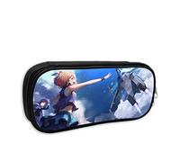 QiangQ Macross Delta Astuccio per penne per anime/cartoni animati Astuccio per penne Trucco Astuccio per sacchetti Borse per cosmetici Portapenne per scuola/ufficio Blu