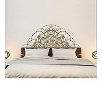 QIANGTOU Mezza Mandala Vinile Adesivi murali per Camera da Letto-Mandala Decalcomania Auto-Mandala Finestra Decalcomania-Testata Camera da Letto Principale Decalcomania 182x73cm