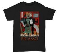 QIANHANTANG Bathers By Pablo Picasso Unisex 100% Cotton Short-Sleeve T-Shirts Black XXXL