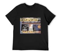QIANHANTANG Built to Spill Perfect from Now on Vinyl CD Cover Unisex 100% Cotton Short-Sleeve T-Shirts Black XXL