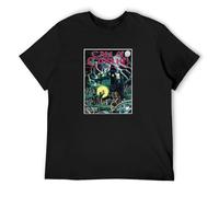 QIANHANTANG Call of Cthulhu 1st Edition Cover Unisex 100% Cotton Short-Sleeve T-Shirts Black XXL