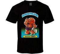 QIANHANTANG Crater Chris Garbage Pail Kids Unisex 100% Cotton Short-Sleeve T-Shirts Black XXXL