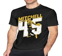 QIANHANTANG Donovan Spida Mitchell Unisex 100% Cotton Short-Sleeve T-Shirts Black XXL